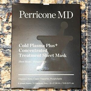 NWT Perricone MD Cold Plasma Plus + Concentrated Treatment Sheet 6 Count Masks